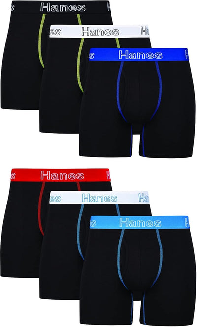 Men'S Underwear Boxer Briefs, Cotton Stretch Moisture-Wicking Underwear, Multi-Pack