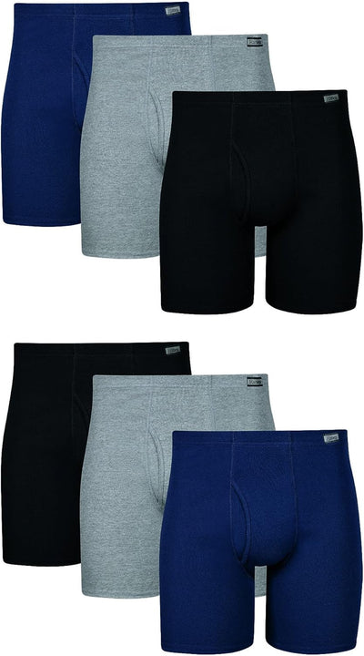 Men'S Underwear Boxer Briefs, Cool Comfort Moisture-Wicking Breathable Underwear, Multi-Pack