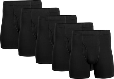 Men'S Underwear Covered Waistband Boxer Briefs, Multipack