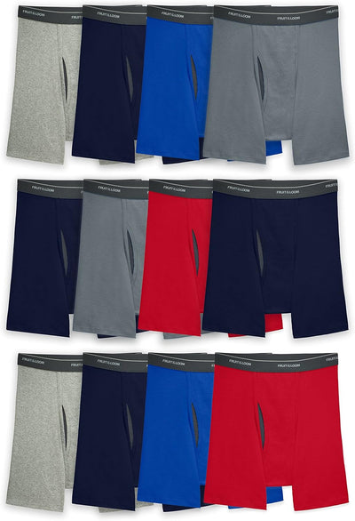 Men'S Coolzone Boxer Briefs, Moisture Wicking & Breathable, Assorted Color Multipacks