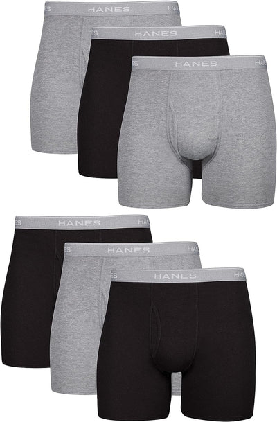 Men'S Boxer Briefs, Soft and Breathable Cotton Underwear with Comfortflex Waistband, Multipack