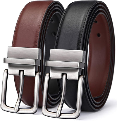 Men'S Belt,Reversible Belt 1.25" for Gift Mens Casual Golf Dress Pants Shirts,One Reverse for 2 Sides